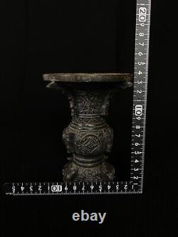 Japanese Antique Buddhist Altar Flower Vase Hana-Ire Kabin Vase 2 Sets (b693)