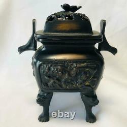 Japanese Antique Censer Made of metal Tea ceremony Rare From Japan Used