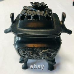 Japanese Antique Censer Made of metal Tea ceremony Rare From Japan Used