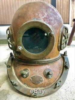 Japanese Antique Diving Helmet TOA Bronze Vintage Deep Sea Rare