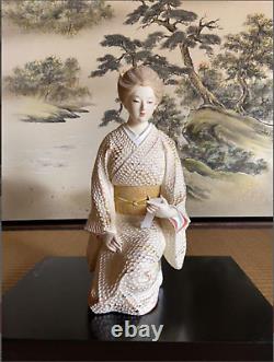 Japanese Antique Hakata Doll Elegant face Kimono Bijin Beautiful from Japan