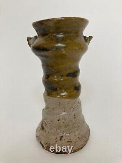 Japanese Antique Hana Ire Ceramic Flower Vase (e88)3