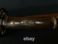 Japanese Antique Koshirae Sword Mounting Katana Tsuba Menuki Fuchi(b647)