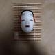 Japanese Antique Noh mask decorationTradition Good very rare from Japan V4