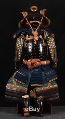 Japanese Antique Samurai Armor Helmet Yoroi 32 Ken Suji Kabuto Edo Era