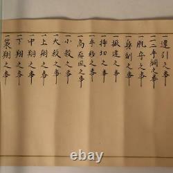 Japanese Antique Scroll makimono Toko-gai Mokuroku Otsubo Hon Ryu ASO138