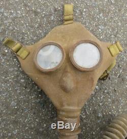 Japanese Army WW2 Military Security Team Gas Mask 1940 Antique Imperial Japan Q5