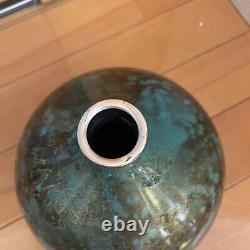 Japanese Bronze Flower Vase height approx. 22cm A034