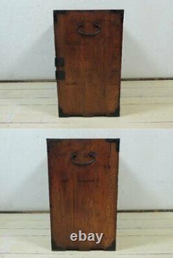 Japanese Chest antique Syounai Tansu Dansu Storage Safe Box Wood Handmade F/S