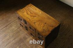 Japanese Chest antique Tansu Dansu Storage Safe Box Wood Handmade F/S