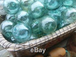 Japanese Glass Fishing FLOATS 3-3.5 Lot 30 Nautical Pool Tiki Decor Craft BULK
