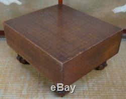 Japanese Goban thick wood board and Ischi 1900s Japan chess