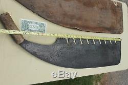 Japanese Huge Hand Tool Antique Big Signed Maebiki Nokogiri Crosscut Buck Saw