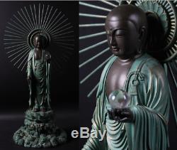 Japanese, Japan, Buddhism Jizo Bodhisattva, Cold cast statue Buddha 55cm