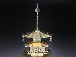 Japanese Japan, Jcultural heritage Buddhist temple 3-storied pagoda stupa 41cm