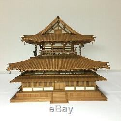 Japanese Japan, Jcultural heritage Buddhist temple horyuji kondo, model 35cm