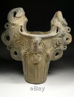 Japanese Jomon Period Jomon Doki Urn Pot / W 32.5 × H 31cm / BC15000 BC2300