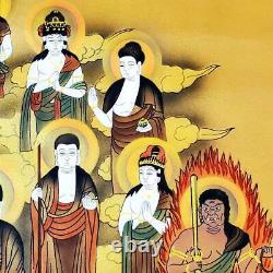 Japanese Kakejiku Forest Yingging Thirteen Buddhas Scroll