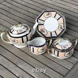 Japanese Nippon Noritake Antique 1920's Porcelain Hand Painted Tea Dessert Set