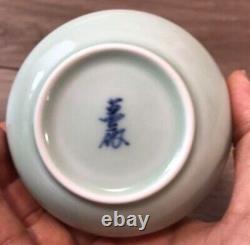 Japanese Porcelain Water droplet Great National Human Treasure, Manji Inoue