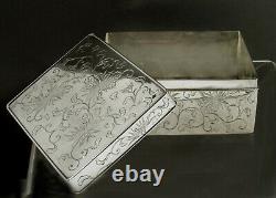 Japanese Sterling Box SIGNED 24 OUNCES