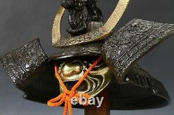 Japanese Stunning Black Samurai Helmet -Genji Dragon Kabuto- Tsushima