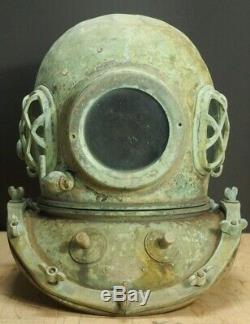 Japanese Vintage Diving Helmet Ornament Yokohama Sensuigu Kk Rare