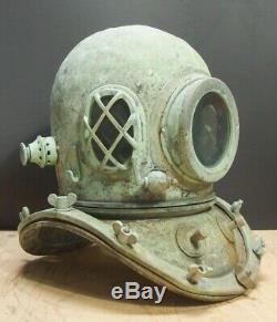 Japanese Vintage Diving Helmet Ornament Yokohama Sensuigu Kk Rare