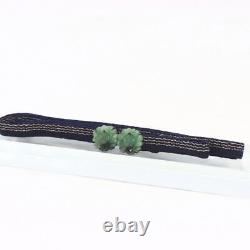 Japanese Vintage Jade gemstone Obidome Natural Hisui HIS29