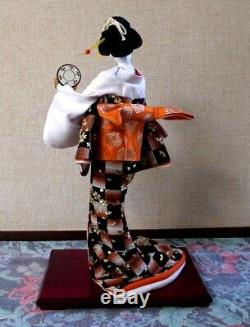 Japanese antique doll kimono Geisha Girl Tsuzumi beautiful Japan Kyoto Figure