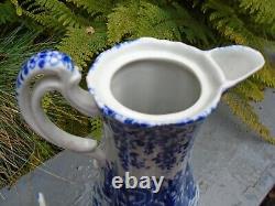 Japanese blue and white coffee pot nice colour signed to base