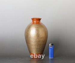 Japanese hand hammered copper vase by famous Gyokusendo WW44