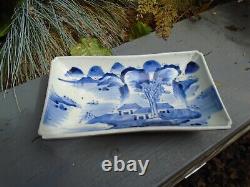 Japanese hand painted Arita porcelain dish a great collectors piece