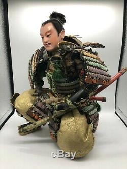 Japanese tradition antique Vintage samurai doll Figure Very rare F/S from japan