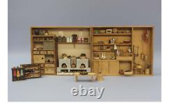 Japanese tradition antique miniature Mizuya tools Kitchen set Japanese kamado