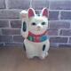 Japanese tradition vintage Maneki-neko beckoning cat antique cat from japan