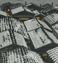 Kasamatsu Shiro Vintage Woodblock Print Sea of Echigo