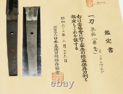 Long Katana-den Fujishima-NBTHK Hozon paper Aged Koshirae Fantastic! 74.4cm