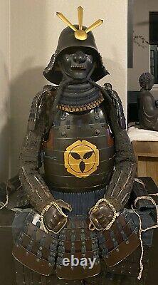 Momoyama-Edo (1573-1868) Period Samurai Yoroi Armor Kabuto Menpo Set