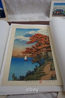 Multi Japanese Woodblock Prints Utagawa Hiroshige, Kawase Hasui Taikichi Irie