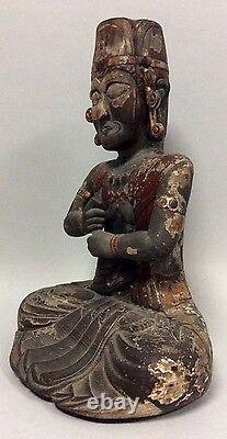 Museum-Quality, Antique, Japanese Wooden Sculpture-Statue of Buddha 13th Century