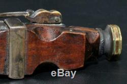 NT18 Edo era Japan Antique Miniature Matchlock shape gun teppo Netsuke hinawaju