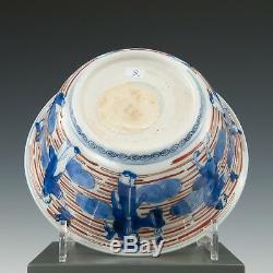 Nice Imari bowl, figures, Japan, late 19th century