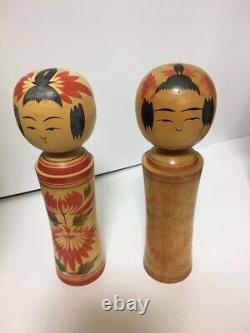 Ornament Kokeshi Wooden Doll Japanese wood carving craft and lot