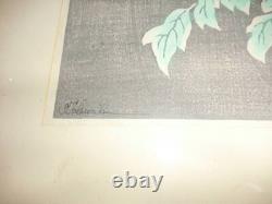 Peony Japanese Woodblock Print, Limited To 200, Signed, Frame Approx. 60 X Cm, P