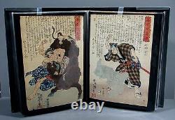 Portfolio of 20 Original Yoshitoshi Japanese Woodblock Prints Modern Heroes