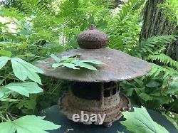 RARE Antique Japanese Cast Iron Pagoda