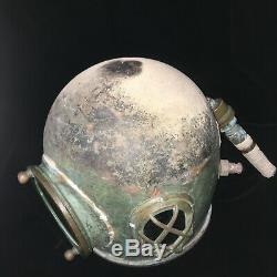 RARE Japanese Antique Diving Helmet No Breast Plate TOA Copper Vintage Deep Sea
