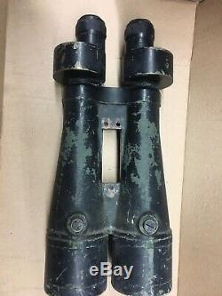 RARE WWII Japanese NIKKO Navy Military 15 x 4 degree BIG EYE Binoculars antique