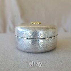 Rare Imperial Japanese Meiji Period Hammered 950 Silver Emperors Bonbon Gift Box